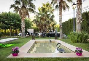 Finca El Lebrel,jardín